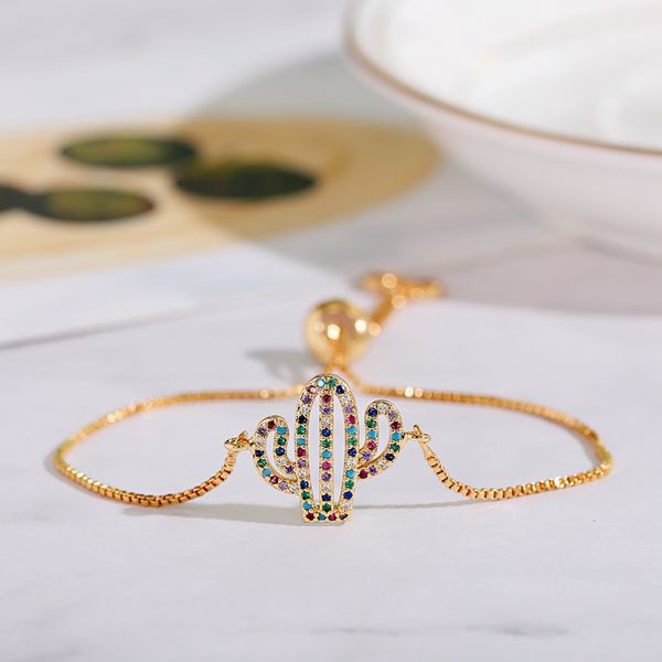 classic corful crystal cactus bracelet for women vintage cz rainbow copper inlay zircon bracelet jewelry christmas, Black
classic corful crystal cactus bracelet for women vintage cz rainbow copper inlay zircon bracelet jewelry christmas, Black