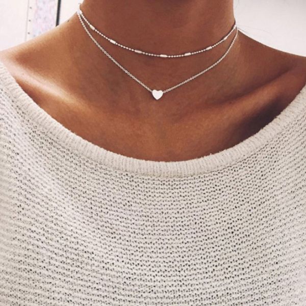 small heart choker necklace for women gold silver chain smalll love necklace pendant in collar bohemian chocker jewelry, Golden;silver
small heart choker necklace for women gold silver chain smalll love necklace pendant in collar bohemian chocker jewelry, Golden;silver