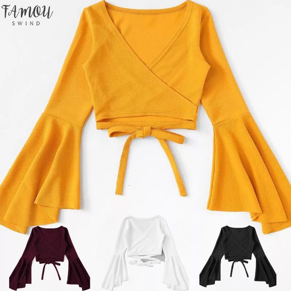 white yellow crop 2020 t shirt tank women tshirt femme bandage long sleeve flutter sleeve casual camiseta mujer tee
white yellow crop 2020 t shirt tank women tshirt femme bandage long sleeve flutter sleeve casual camiseta mujer tee