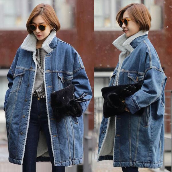warm winter denim jacket for female 2019 new fashion autumn winter wool lining jeans coat women bomber jackets casaco feminino, Black;brown
warm winter denim jacket for female 2019 new fashion autumn winter wool lining jeans coat women bomber jackets casaco feminino, Black;brown