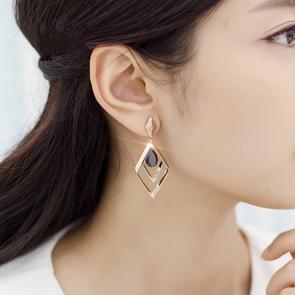 korean version of rhomboid crystal earrings ear cuff a hundred earring long female, personality simple and ancient accessories wholesale, Silver
korean version of rhomboid crystal earrings ear cuff a hundred earring long female, personality simple and ancient accessories wholesale, Silver