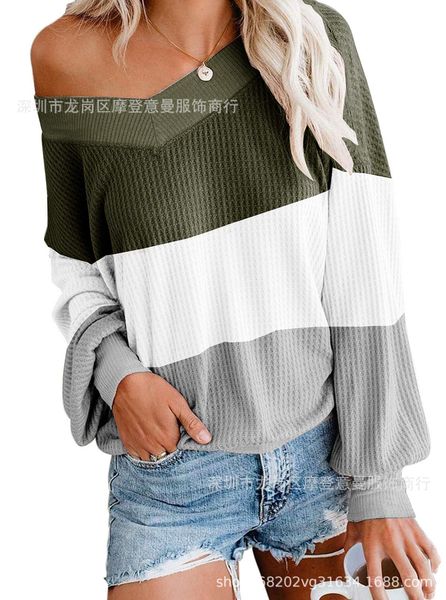 women's blouses shirts chemise femme wear women gray female style t-shirt waffg v collar long sleeves sleeve head strapless thread, White
women's blouses shirts chemise femme wear women gray female style t-shirt waffg v collar long sleeves sleeve head strapless thread, White