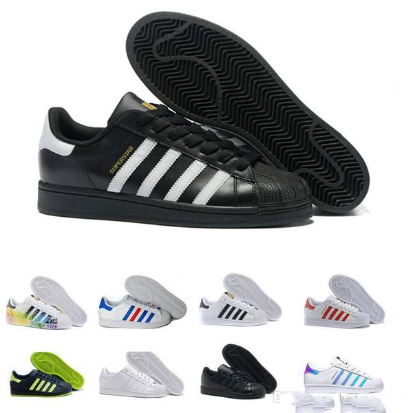 2019 new originals superstar white hologram iridescent junior superstars 80s pride sneakers super star women men sport casual shoes 36-44, Black
2019 new originals superstar white hologram iridescent junior superstars 80s pride sneakers super star women men sport casual shoes 36-44, Black