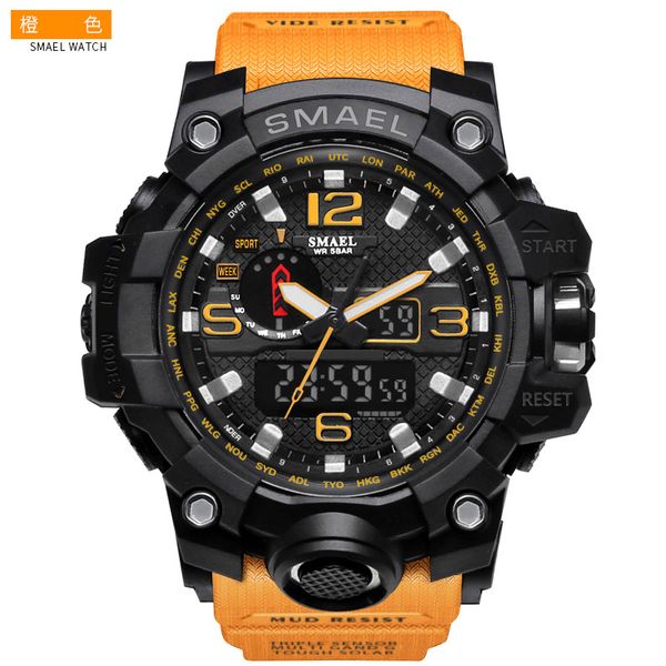 new arrivals timelimite fashion smael1545 new style fashion sports watch cool fashion appearance double display with luminous free, Slivery;brown
new arrivals timelimite fashion smael1545 new style fashion sports watch cool fashion appearance double display with luminous free, Slivery;brown