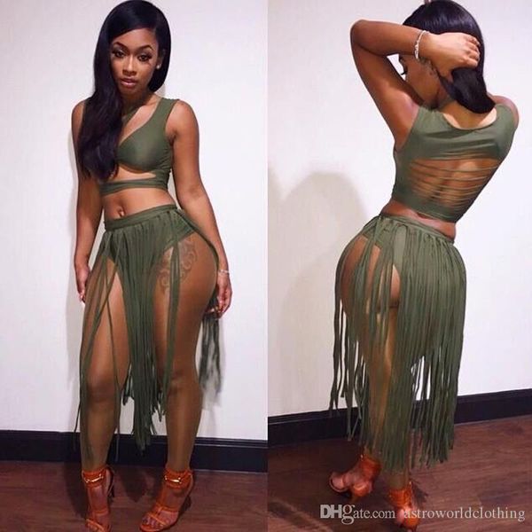 green womens 2pcs dress hollow out backless tassel womens two piece sets fashion ladies club clothing, White
green womens 2pcs dress hollow out backless tassel womens two piece sets fashion ladies club clothing, White