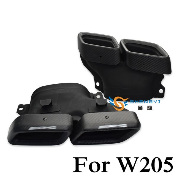 new 1 pair carbon fiber car exhaust tip muffler tail tailpipe with amg for benz w205 class c/ e/ s/ cla/ cls/ glc/ gle/ gls
new 1 pair carbon fiber car exhaust tip muffler tail tailpipe with amg for benz w205 class c/ e/ s/ cla/ cls/ glc/ gle/ gls