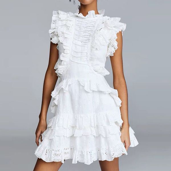 2019 new summer women lace celebrity evening party dress sleeveless ruffles tank hollow out mini club dress vestidos, Black;gray
2019 new summer women lace celebrity evening party dress sleeveless ruffles tank hollow out mini club dress vestidos, Black;gray