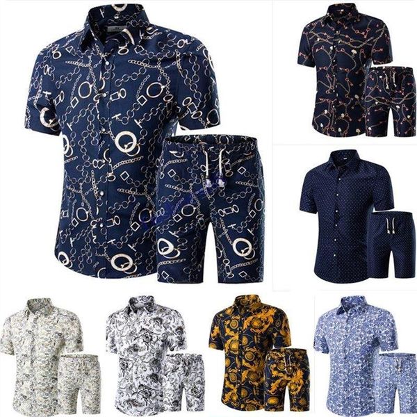 2019 men shirts+shorts set new summer casual printed hawaiian shirt homme short male printing dress suit sets plus size, White;black
2019 men shirts+shorts set new summer casual printed hawaiian shirt homme short male printing dress suit sets plus size, White;black