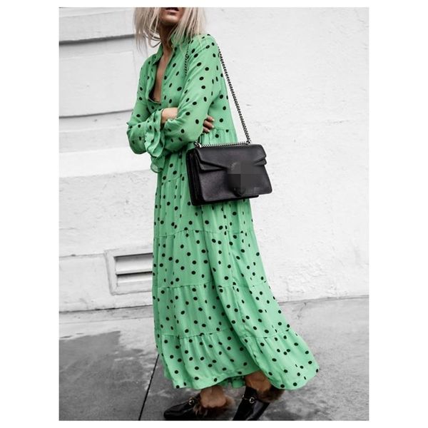 womens casual long sleeve v plunge evening party oversized maxi polka dot dress, Black;gray
womens casual long sleeve v plunge evening party oversized maxi polka dot dress, Black;gray