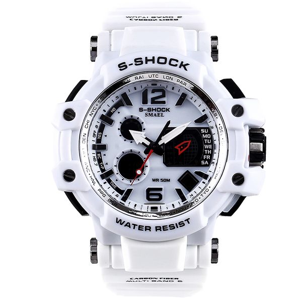 new sport brand fashion watch men's led digital watch g outdoor multi-function waterproof sports relojes hombre, Slivery;brown
new sport brand fashion watch men's led digital watch g outdoor multi-function waterproof sports relojes hombre, Slivery;brown