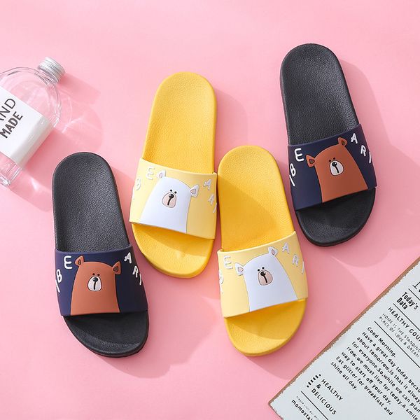 2020 fashion cartoon cute bear pvc summer sandals men/women bathroom anti-skid home slipper, Black
2020 fashion cartoon cute bear pvc summer sandals men/women bathroom anti-skid home slipper, Black