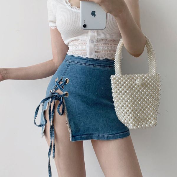 europe 2020 summer autumn women's clothing new high waist slim split denim skirt bandage bow blue girl female e195, Black
europe 2020 summer autumn women's clothing new high waist slim split denim skirt bandage bow blue girl female e195, Black
