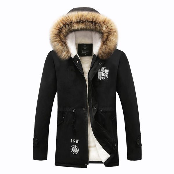 fashion fur liner jacket parkas men 2019 winter thick warm men's jacket and coats casual hooded coat outwears lovers clothing, Black
fashion fur liner jacket parkas men 2019 winter thick warm men's jacket and coats casual hooded coat outwears lovers clothing, Black