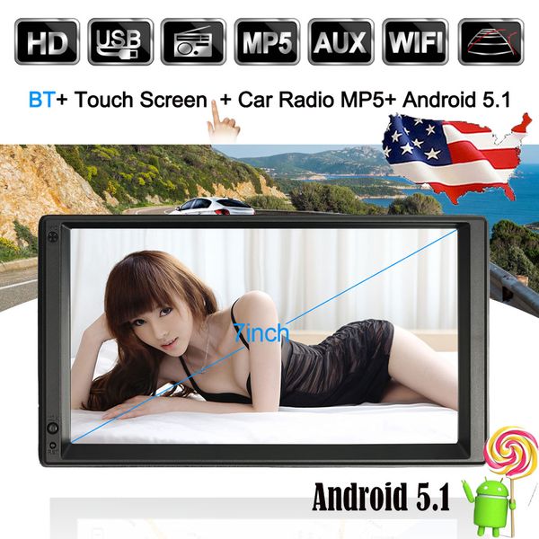 7 universal 2 din hd touch screen car stereo radio player gps navigation multimedia entertainment with bt wifi am/fm android 5.1
7 universal 2 din hd touch screen car stereo radio player gps navigation multimedia entertainment with bt wifi am/fm android 5.1
