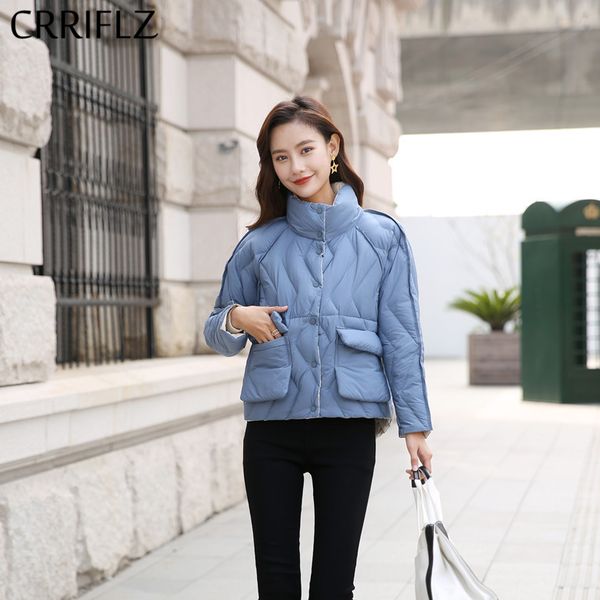 new double-sided wear short parka winter jacket women white duck down jacket stand collar coats warm thicken down parka crriflz, Black
new double-sided wear short parka winter jacket women white duck down jacket stand collar coats warm thicken down parka crriflz, Black