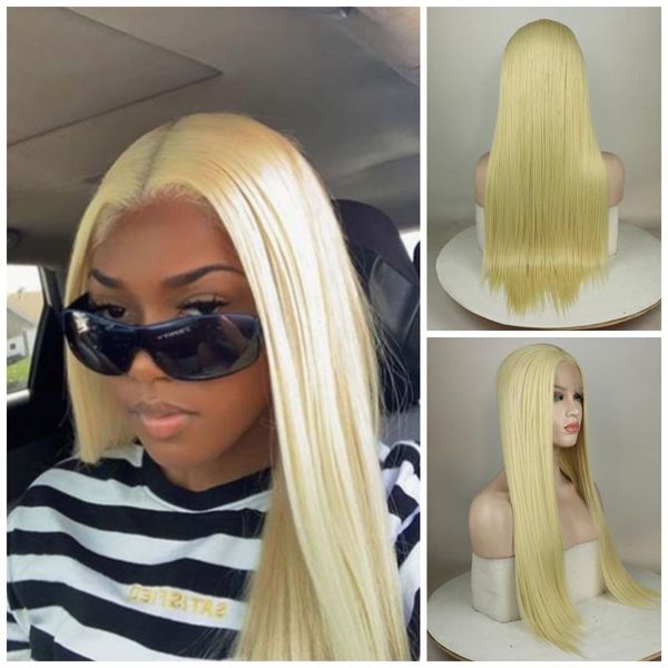 honey blonde #613 heat resistant fiber hair yaki straight 13*4 synthetic lace front wig natural hairline for white women wigs, Black
honey blonde #613 heat resistant fiber hair yaki straight 13*4 synthetic lace front wig natural hairline for white women wigs, Black