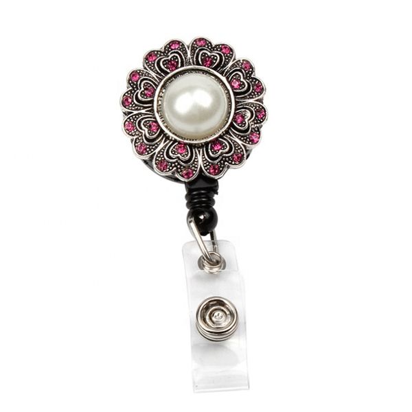 fashion rhinestone vintage color crystal flower pearl shape retractable id badge holder reel for gift/party, Slivery;golden
fashion rhinestone vintage color crystal flower pearl shape retractable id badge holder reel for gift/party, Slivery;golden
