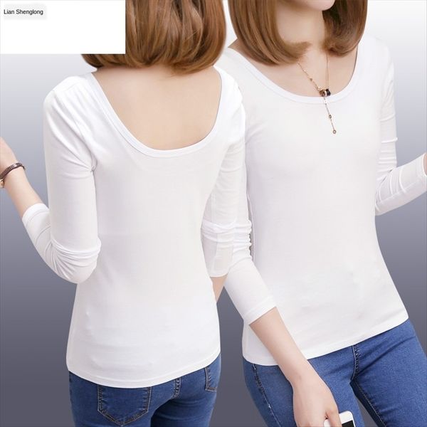 pure cotton modal large u-collar women's long sleeve white t-shirt low collar all-match base shirt tight slim pure white t-shirt
pure cotton modal large u-collar women's long sleeve white t-shirt low collar all-match base shirt tight slim pure white t-shirt