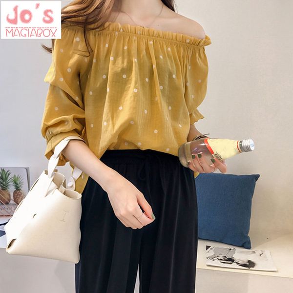 summer women chiffon casual slash neck sweet shirts offices dot korean and blouses ladies half sleeve blusas mujer shirt, White
summer women chiffon casual slash neck sweet shirts offices dot korean and blouses ladies half sleeve blusas mujer shirt, White