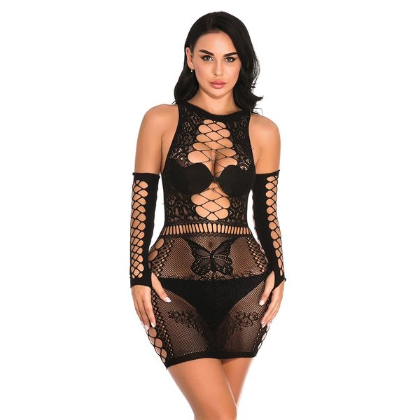 women underwear set lingerie butterfly buttock dress medium sleeve skirt suit nightwear mini dress teddy bodysuit, Black;white
women underwear set lingerie butterfly buttock dress medium sleeve skirt suit nightwear mini dress teddy bodysuit, Black;white