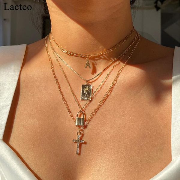 lacteo 4 pcs/set vintage rhinestone cross carved coin virgin mary face 4 pendant necklace fashion lock for women choker necklace, Silver
lacteo 4 pcs/set vintage rhinestone cross carved coin virgin mary face 4 pendant necklace fashion lock for women choker necklace, Silver