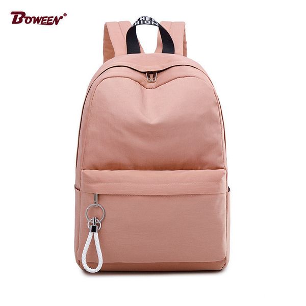 college wind schoolbag backpack female teenage girls student school bags nylon waterproof bagpack big capacity solid bag pack y190601
college wind schoolbag backpack female teenage girls student school bags nylon waterproof bagpack big capacity solid bag pack y190601
