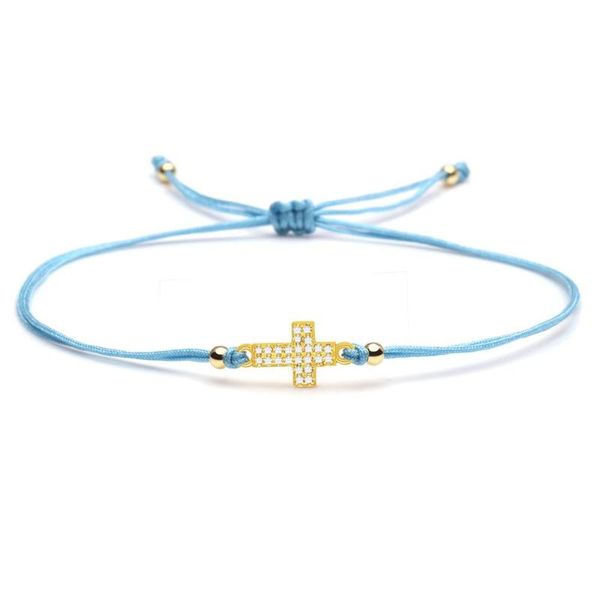 small white cubic zirconia copper cross charm blue string bracelet women men 2020 new fashion cute cz red black thread jewelry, Golden;silver
small white cubic zirconia copper cross charm blue string bracelet women men 2020 new fashion cute cz red black thread jewelry, Golden;silver
