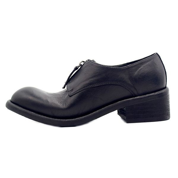 italy retro runway mens cowhide genuine leather shoes zipper round toe block med heels work safety shoes handmade dress shoes, Black
italy retro runway mens cowhide genuine leather shoes zipper round toe block med heels work safety shoes handmade dress shoes, Black