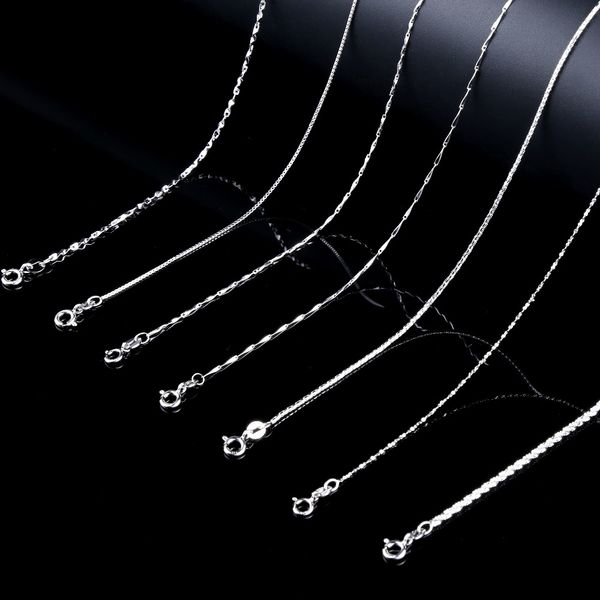 gem's ballet 40cm 45cm 50cm classic basic chain 100% 925 solid sterling silver necklace chain fine jewelry simple pendant link
gem's ballet 40cm 45cm 50cm classic basic chain 100% 925 solid sterling silver necklace chain fine jewelry simple pendant link