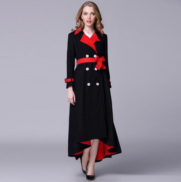 2019 autumn winter woolen coat long wool coats jackets hit color double breasted outerwear women coats, Black
2019 autumn winter woolen coat long wool coats jackets hit color double breasted outerwear women coats, Black