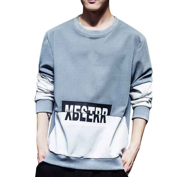 pullover sweatshirt men 2019 new fashion long-sleeved round neck solid color printing printed sweatshirt, Black
pullover sweatshirt men 2019 new fashion long-sleeved round neck solid color printing printed sweatshirt, Black
