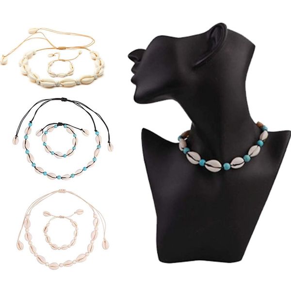 2 piece necklace bracelet set beach shell necklace bracelet ladies girl handmade jewelry set summer beaded ankle adjust, Silver
2 piece necklace bracelet set beach shell necklace bracelet ladies girl handmade jewelry set summer beaded ankle adjust, Silver