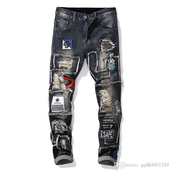 2019 spring and summer new style embroidery slim pants trousers casual men's jeans size 28-40 ing, Blue
2019 spring and summer new style embroidery slim pants trousers casual men's jeans size 28-40 ing, Blue