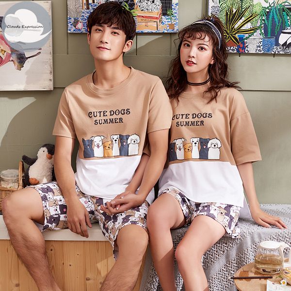 brand summer knitted cotton women's pajama set couple cartoon nightwear suit pants men's pajama sets lovers sleepwear fashion, Black;red
brand summer knitted cotton women's pajama set couple cartoon nightwear suit pants men's pajama sets lovers sleepwear fashion, Black;red