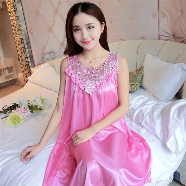 women sleepwear lingerie size plus 4xl womens silk nightgowns long sleepwear summer sleeveless loose sleepdress sleepshirts, Black;red
women sleepwear lingerie size plus 4xl womens silk nightgowns long sleepwear summer sleeveless loose sleepdress sleepshirts, Black;red