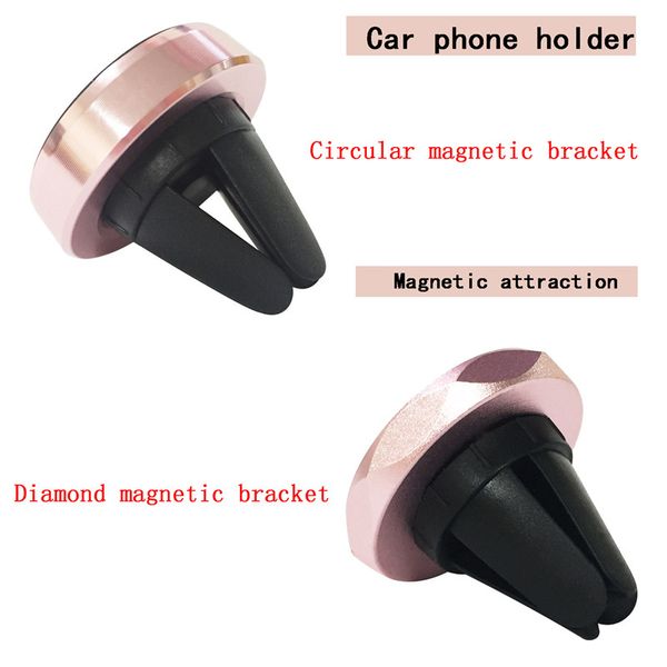 magnetic attraction car phone holder aluminum alloy diamond round air outlet bracket for samsung iphone uniersal with retail packaging
magnetic attraction car phone holder aluminum alloy diamond round air outlet bracket for samsung iphone uniersal with retail packaging