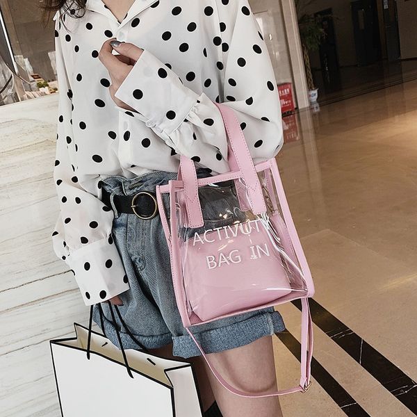 2020 new fashion shoulder diagonal bag large capacity letter transparent jelly bag women shoulder
2020 new fashion shoulder diagonal bag large capacity letter transparent jelly bag women shoulder