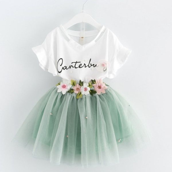 girls flower set children's clothing suit short sleeve shirt t-shirt shorts 2-piece set princess puff skirt, White
girls flower set children's clothing suit short sleeve shirt t-shirt shorts 2-piece set princess puff skirt, White