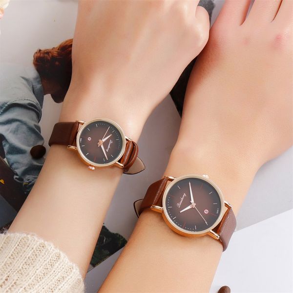 men women analog quartz watch rose gold case with leather strap kqs8, Slivery;brown
men women analog quartz watch rose gold case with leather strap kqs8, Slivery;brown