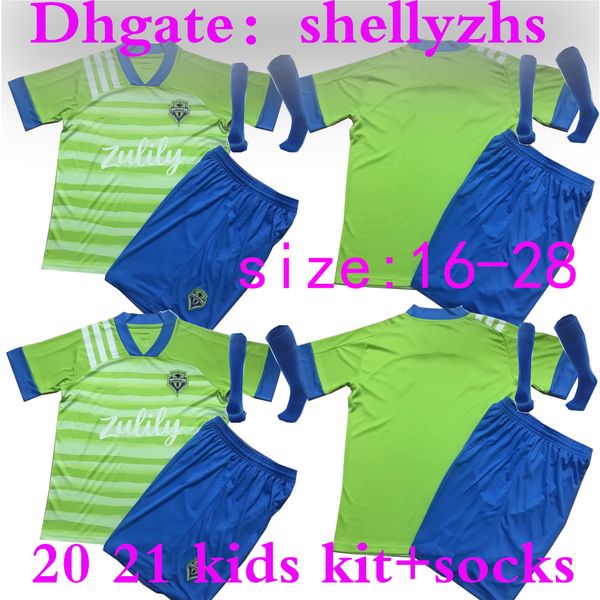 kids kit+socks 2020 new seattle sounders fc youth home soccer jersey kits 20 21 home ruidiaz morris dempsey torres boys football shirt, Black;yellow
kids kit+socks 2020 new seattle sounders fc youth home soccer jersey kits 20 21 home ruidiaz morris dempsey torres boys football shirt, Black;yellow
