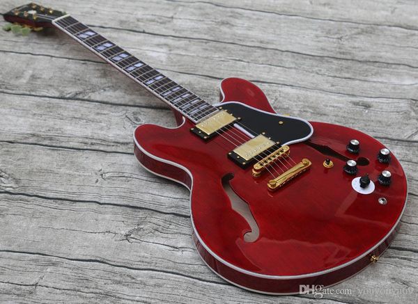 manufacturers custom new products sales jazz hollow mahogany neck electric guitar