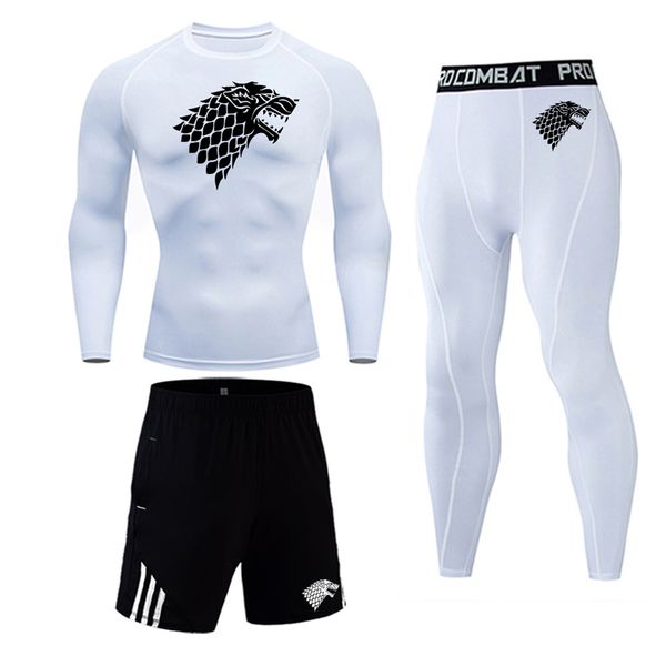men's sportswear set gym joggers quick dry running t shirt men leggings tracksuit fitness sport s-4xl, Black;blue
men's sportswear set gym joggers quick dry running t shirt men leggings tracksuit fitness sport s-4xl, Black;blue