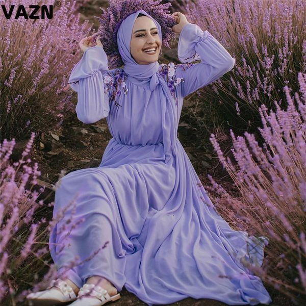 vazn 2020 new popular fresh print holiday untidy bow full sleeve high waist braid women georgette mermaid maxi dress, Black;pink
vazn 2020 new popular fresh print holiday untidy bow full sleeve high waist braid women georgette mermaid maxi dress, Black;pink