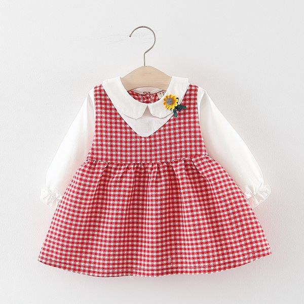 2019 autumn infant girls cotton long sleeve doll collar flower plaid princess party pleated tutu baby kids dress vestidos, Red;yellow
2019 autumn infant girls cotton long sleeve doll collar flower plaid princess party pleated tutu baby kids dress vestidos, Red;yellow
