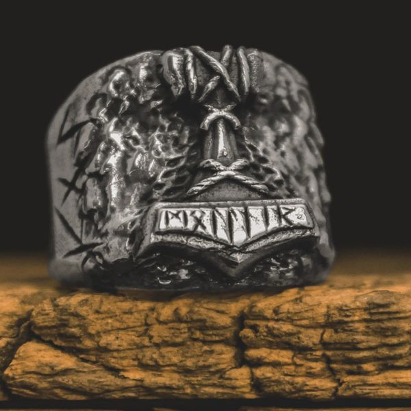 eyhimd son of odin thor hammer biker ring viking mens mjolnir stainless steel rune amulet rings norse jewelry gift for him, Golden;silver
eyhimd son of odin thor hammer biker ring viking mens mjolnir stainless steel rune amulet rings norse jewelry gift for him, Golden;silver