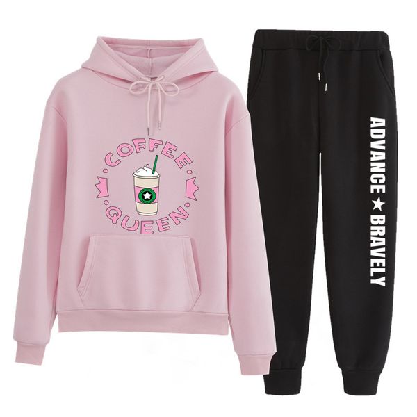 n138 women's 2019 fall winter print clothing set hoodies sweatshirt pullover + casual pencile pants female tracksuit, White
n138 women's 2019 fall winter print clothing set hoodies sweatshirt pullover + casual pencile pants female tracksuit, White