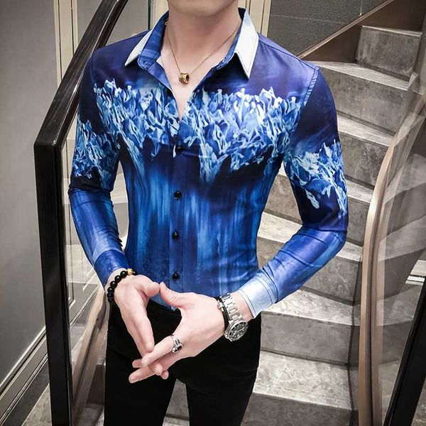 2020 men shirt long sleeve camisa masculina designer 3d print shirts casual slim fit streetwear social tuxedo party men clothes, White;black
2020 men shirt long sleeve camisa masculina designer 3d print shirts casual slim fit streetwear social tuxedo party men clothes, White;black