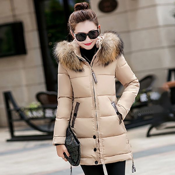 winter female long jacket coat women fake fur collar warm parka outerwear outcoat down parkas wadded jackets m-4xl 6q2205, Black
winter female long jacket coat women fake fur collar warm parka outerwear outcoat down parkas wadded jackets m-4xl 6q2205, Black