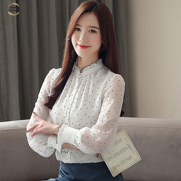 women fashion chiffon blouse 2019 spring long sleeve puff blouse stand neck chiffon lady shirt dot pattern lady blouse 2261 50, White
women fashion chiffon blouse 2019 spring long sleeve puff blouse stand neck chiffon lady shirt dot pattern lady blouse 2261 50, White