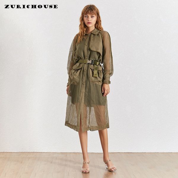 zurichouse 2020 women's windbreaker elegant spring/summer army green hollow out net surface sashes women coat trench, Tan;black
zurichouse 2020 women's windbreaker elegant spring/summer army green hollow out net surface sashes women coat trench, Tan;black